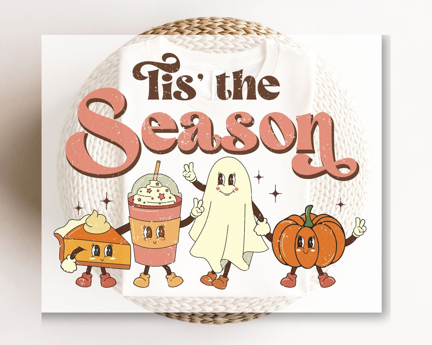 DTF Transfers, Ready to Press, T-shirt Transfers, Heat Transfer, Direct to Film, Custom Transfers, Tis the Season Halloween Friends