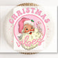 DTF Transfers, Ready to Press, T-shirt Transfers, Heat Transfer, Direct to Film, Custom Transfers, Christmas, Pink Santa Christmas Vibes