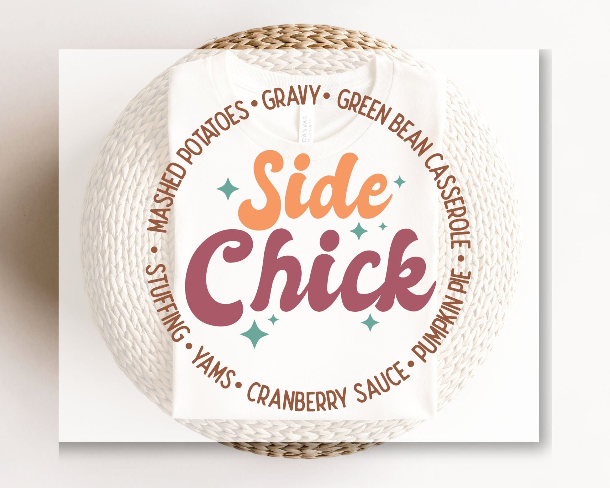 Thanksgiving DTF Transfers, Ready to Press, T-shirt Transfers, Heat Transfer, Direct to Film, Fall Transfer, Gravy, Pumpkin Pie, Side Chick