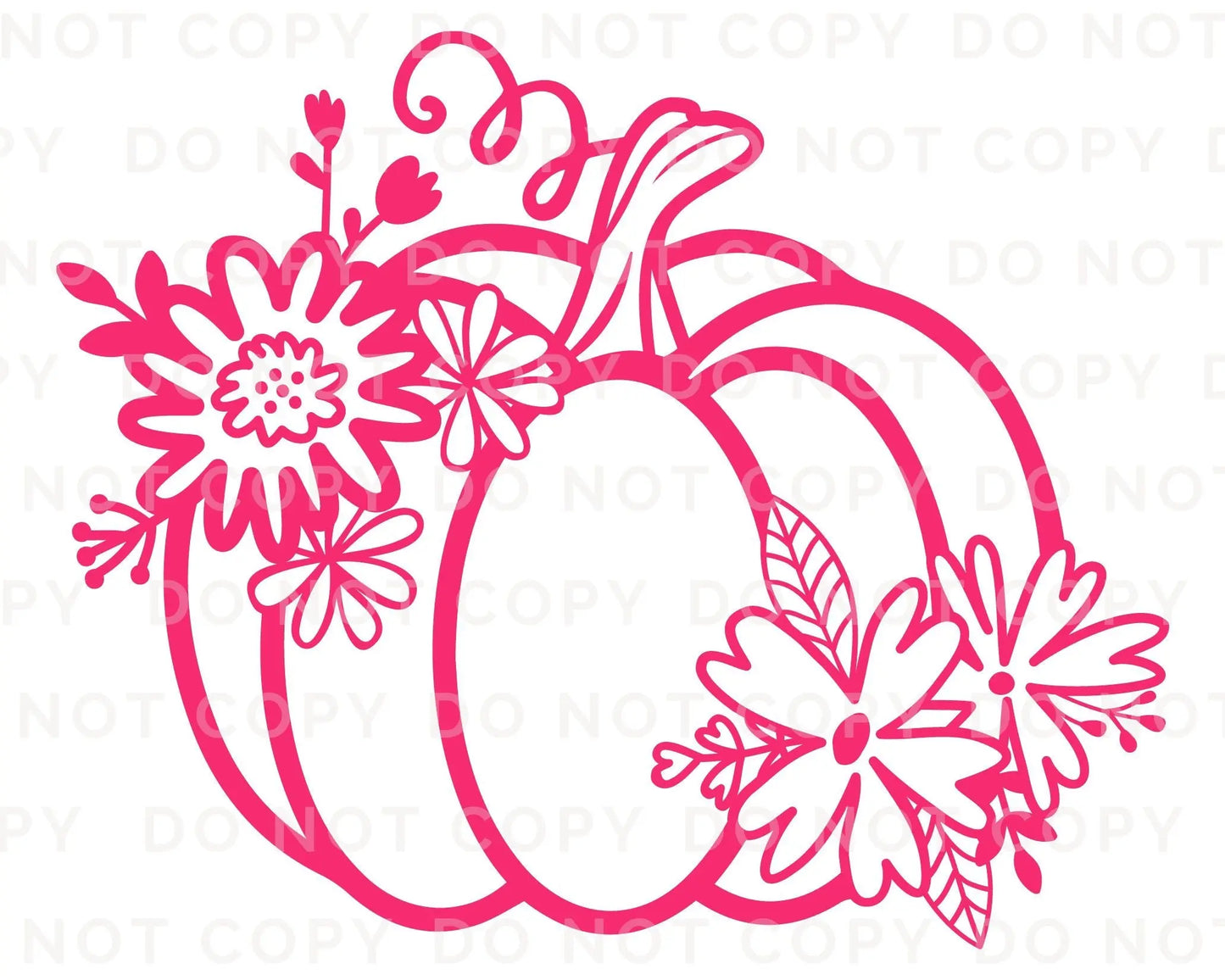 DTF Transfers, Ready to Press, T-shirt Transfers, Heat Transfer, Direct to Film, Custom Transfers, Halloween, Fall, Pink Floral Pumpkin