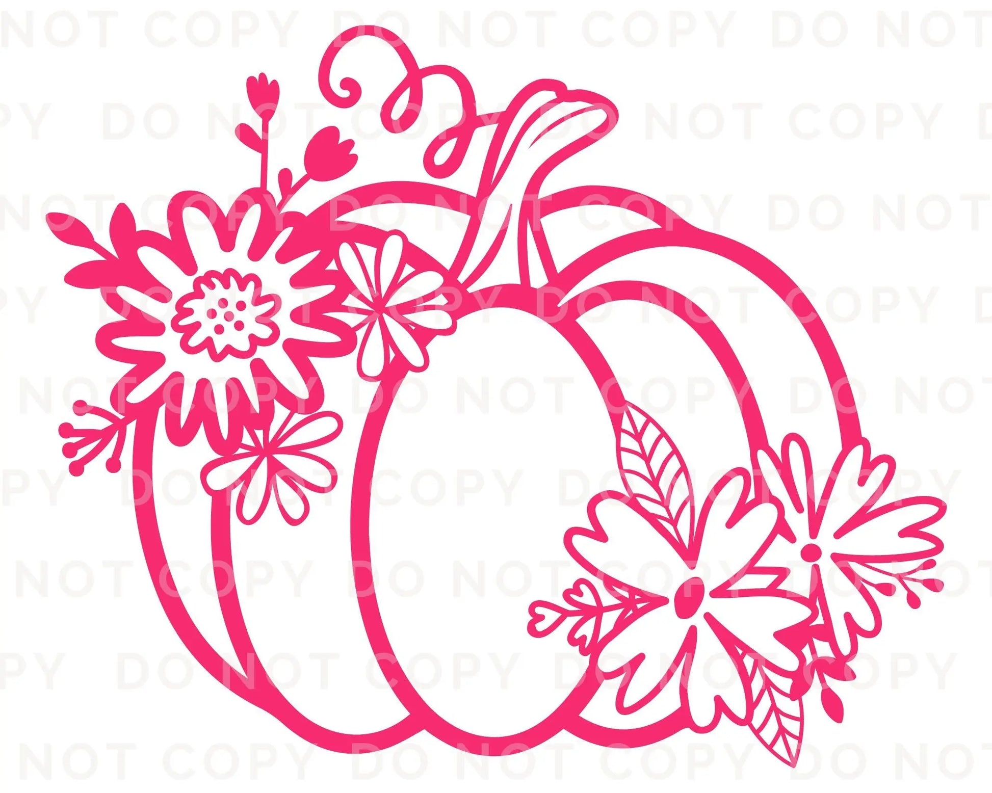 DTF Transfers, Ready to Press, T-shirt Transfers, Heat Transfer, Direct to Film, Custom Transfers, Halloween, Fall, Pink Floral Pumpkin