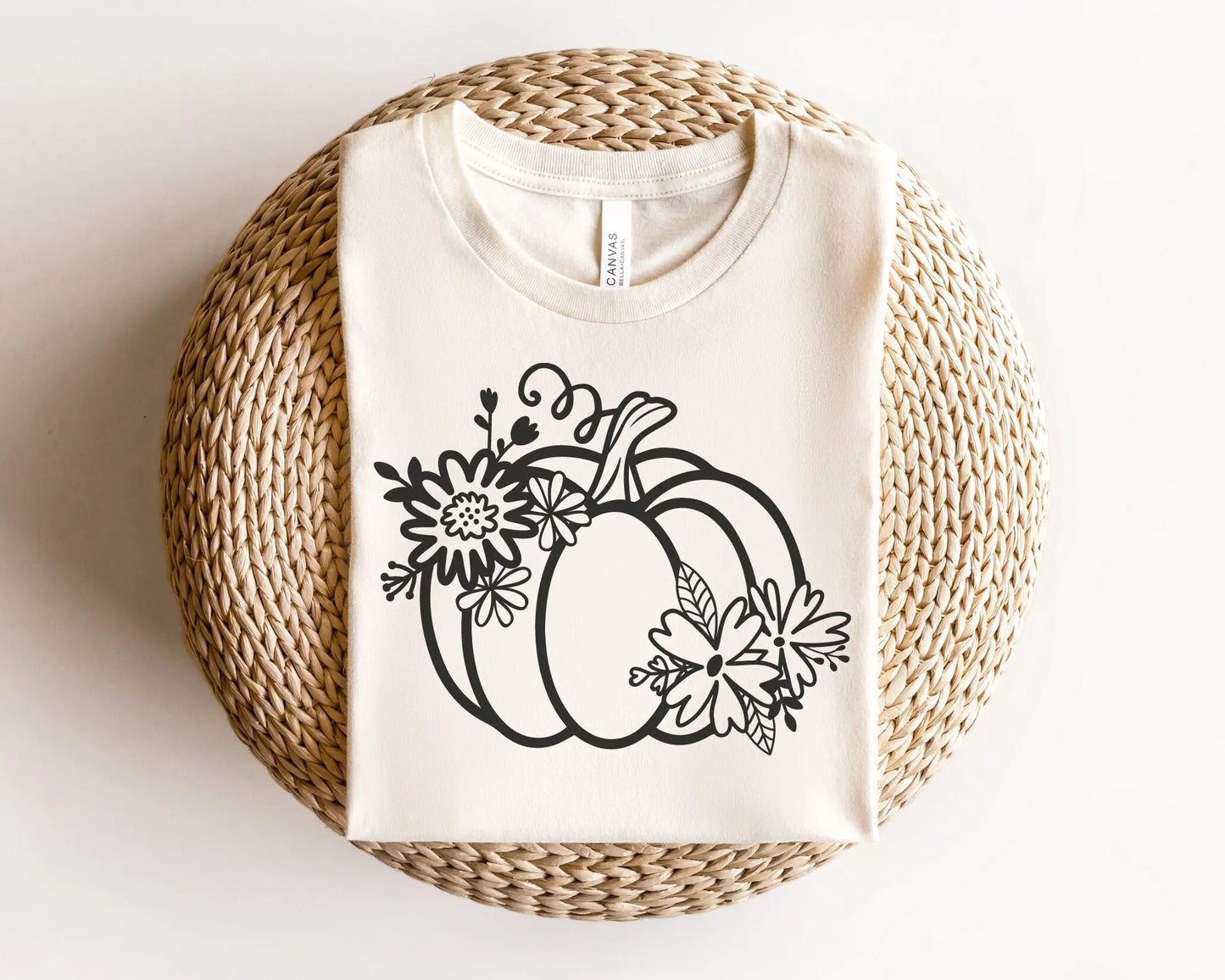 DTF Transfers, Ready to Press, T-shirt Transfers, Heat Transfer, Direct to Film, Custom Transfers, Halloween, Fall, Floral Pumpkin