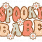 DTF Transfers, Ready to Press, T-shirt Transfers, Heat Transfer, Direct to Film, Custom Transfers, Halloween, Fall, Spooky Babe with Daisies
