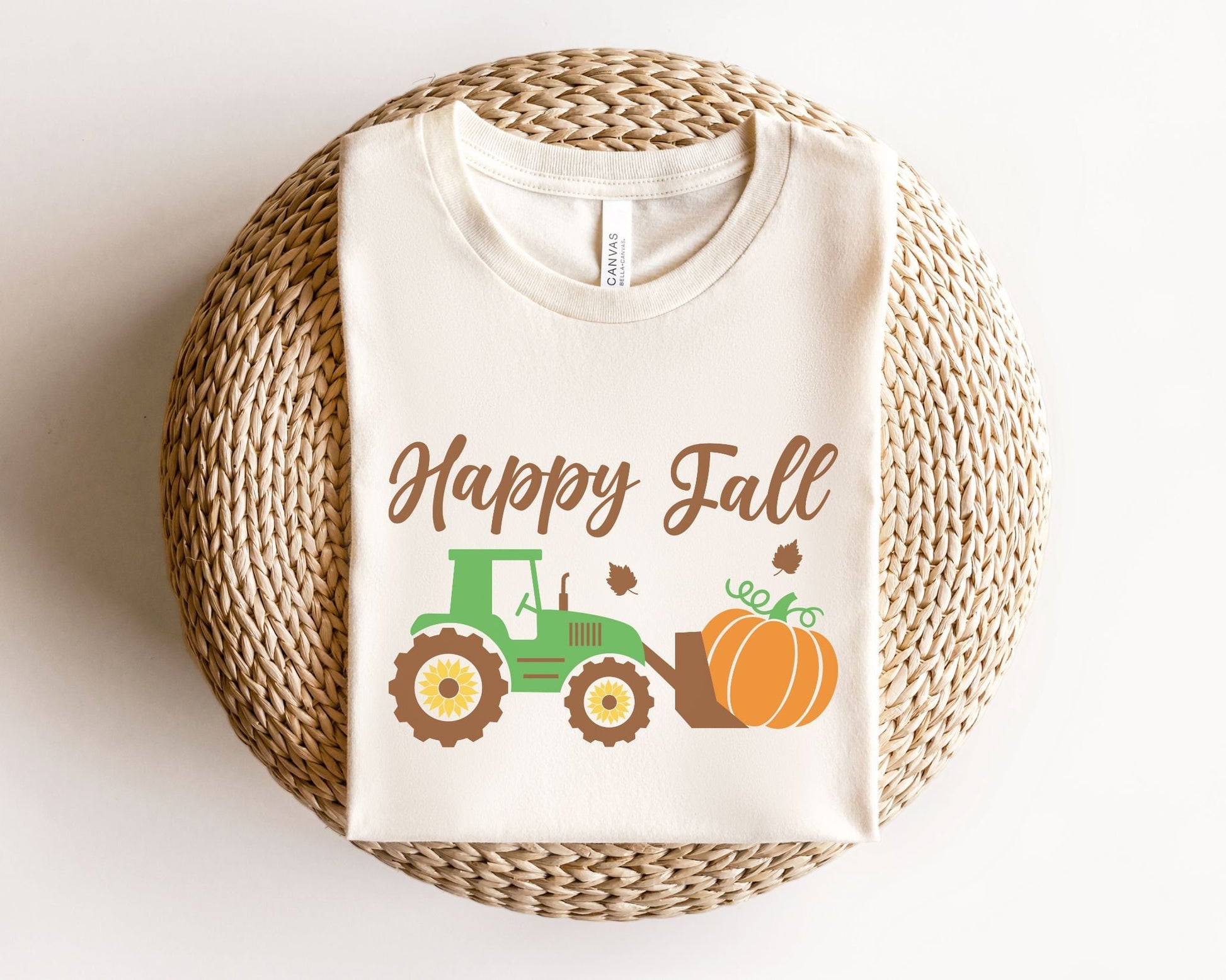 DTF Transfers, Ready to Press, T-shirt Transfers, Heat Transfer, Direct to Film, Custom Transfers, Halloween, Fall, Happy Fall Green Tractor