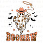 DTF Transfers, Ready to Press, T-shirt Transfers, Heat Transfer, Direct to Film, Custom Transfers, Halloween, Fall, Western, Cowgirl Ghost