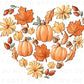 DTF Transfers, Ready to Press, T-shirt Transfers, Heat Transfer, Direct to Film, Custom Transfers, Daisy, Pumpkins, Leaves, Heart, Love Fall