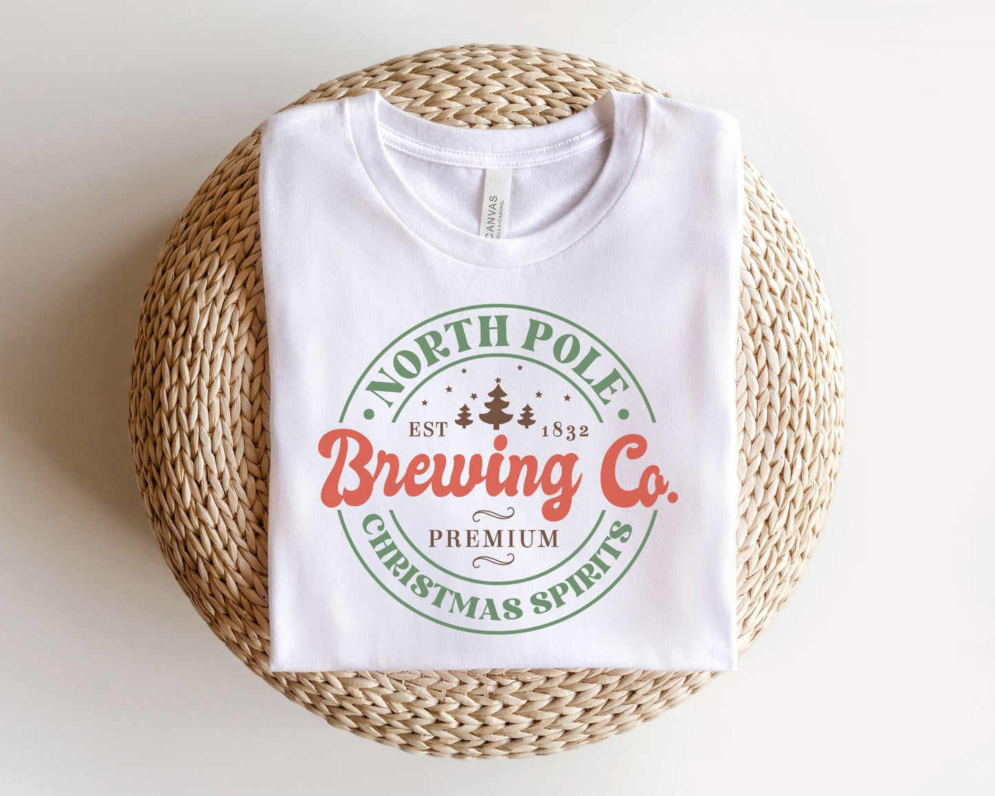 DTF Transfers, Ready to Press, T-shirt Transfers, Heat Transfer, Direct to Film, Christmas, Holiday, Spirits, North Pole Brewing Company