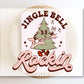 DTF Transfers, Ready to Press, Heat Transfer, Direct to Film, Custom Transfers, Pink, Christmas T-shirt Transfer, Jingle Bell Rockin
