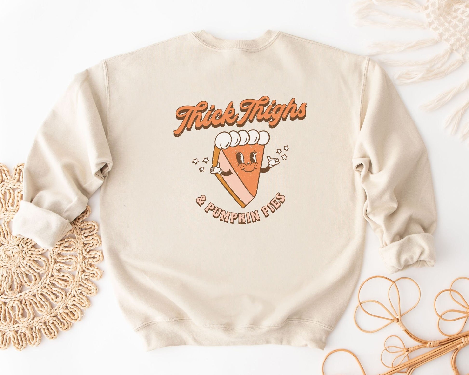 DTF Transfers, Ready to Press, T-shirt Transfers, Heat Transfer, Direct to Film, Fall Transfer, Thanksgiving, Thick Thighs and Pumpkin Pies