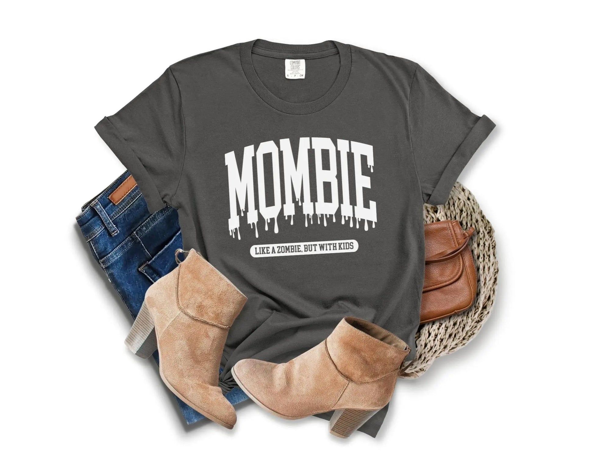 DTF Transfers, Ready to Press, T-shirt Transfers, Heat Transfer, Direct to Film, Custom, Halloween, Mombie Like a Zombie But with Kids