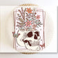 DTF Transfers, Ready to Press, T-shirt Transfers, Heat Transfer, Direct to Film, Custom Transfers, Flower Skull, Skeleton, Floral Skull
