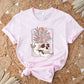 DTF Transfers, Ready to Press, T-shirt Transfers, Heat Transfer, Direct to Film, Custom Transfers, Flower Skull, Skeleton, Floral Skull
