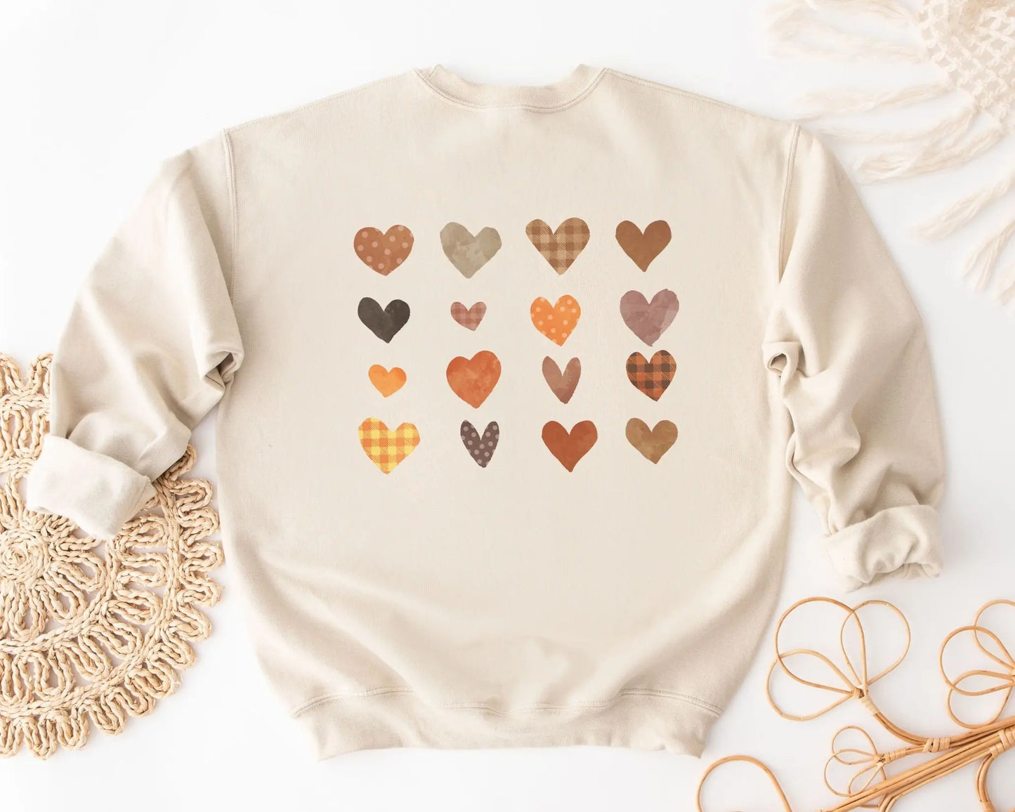 DTF Transfers, Ready to Press, T-shirt Transfers, Heat Transfer, Direct to Film, Fall dtf Transfers, Autumn, Patchwork Quilt, Autumn Hearts