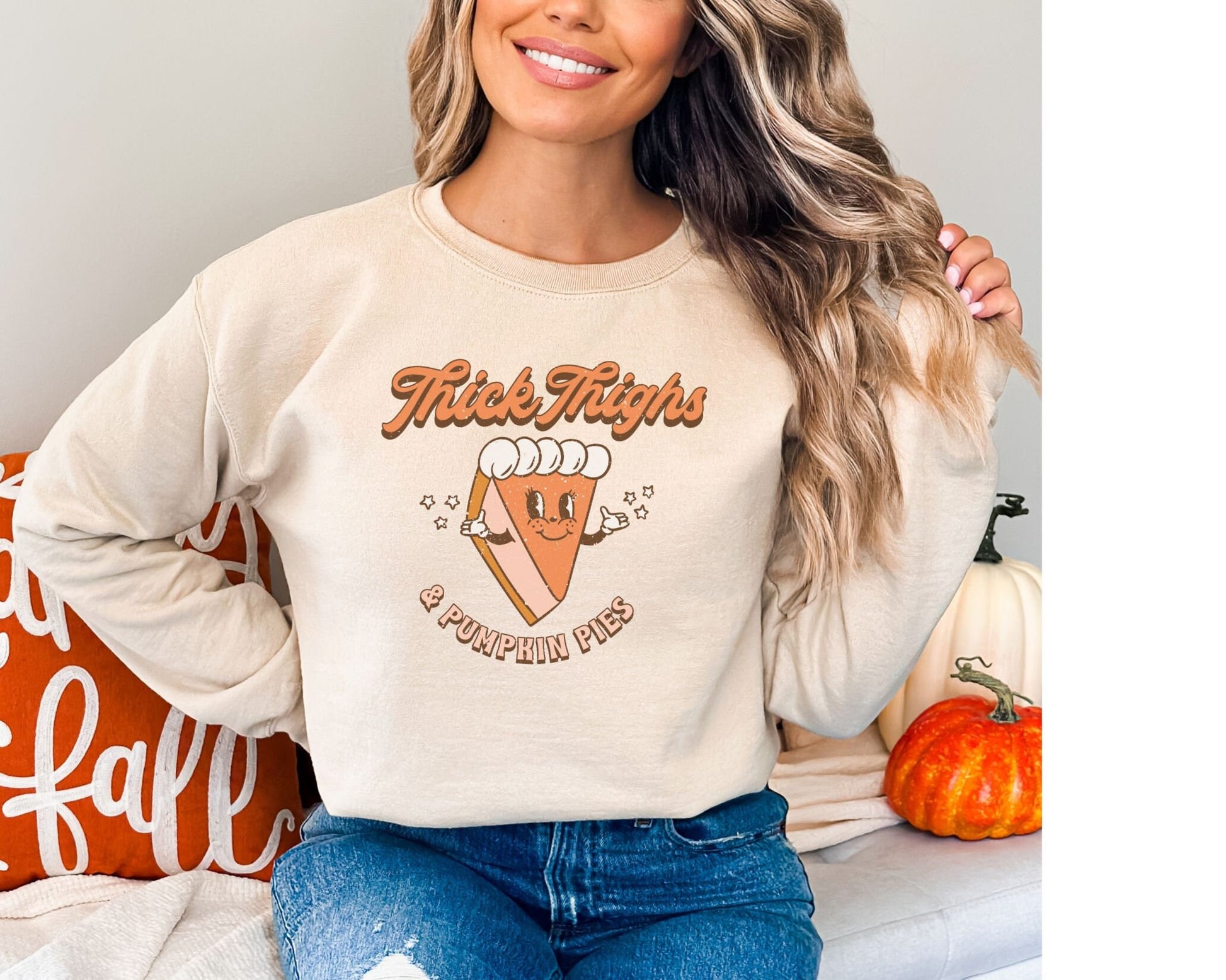 DTF Transfers, Ready to Press, T-shirt Transfers, Heat Transfer, Direct to Film, Fall Transfer, Thanksgiving, Thick Thighs and Pumpkin Pies