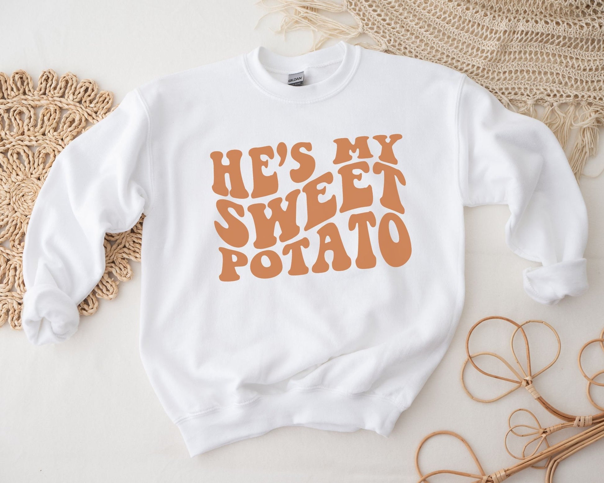 DTF Transfers, Ready to Press, T-shirt Transfers, Heat Transfer, Direct to Film, Fall Transfer, Couples, Thanksgiving, He's My Sweet Potato