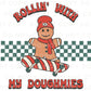 DTF Transfers, Ready to Press, T-shirt Transfers, Heat Transfer, Direct to Film, Christmas, Gingerbread Man, Rollin' with My Doughmies