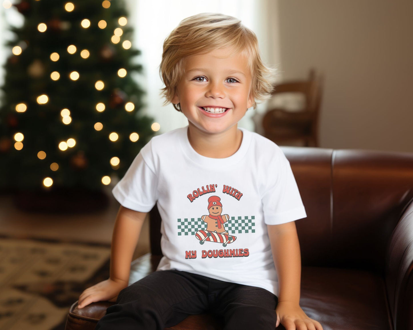 DTF Transfers, Ready to Press, T-shirt Transfers, Heat Transfer, Direct to Film, Christmas, Gingerbread Man, Rollin' with My Doughmies