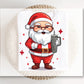 DTF Transfers, Ready to Press, T-shirt Transfers, Heat Transfer, Direct to Film, Custom, Christmas, Santa, Coffee, Boujee Santa with Tumbler