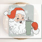 Christmas DTF Transfers, Ready to Press, T-shirt Transfers, Heat Transfer, Direct to Film, Holiday, Santa Claus with Tumbler