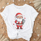 DTF Transfers, Ready to Press, T-shirt Transfers, Heat Transfer, Direct to Film, Custom, Christmas, Santa, Coffee, Boujee Santa with Tumbler