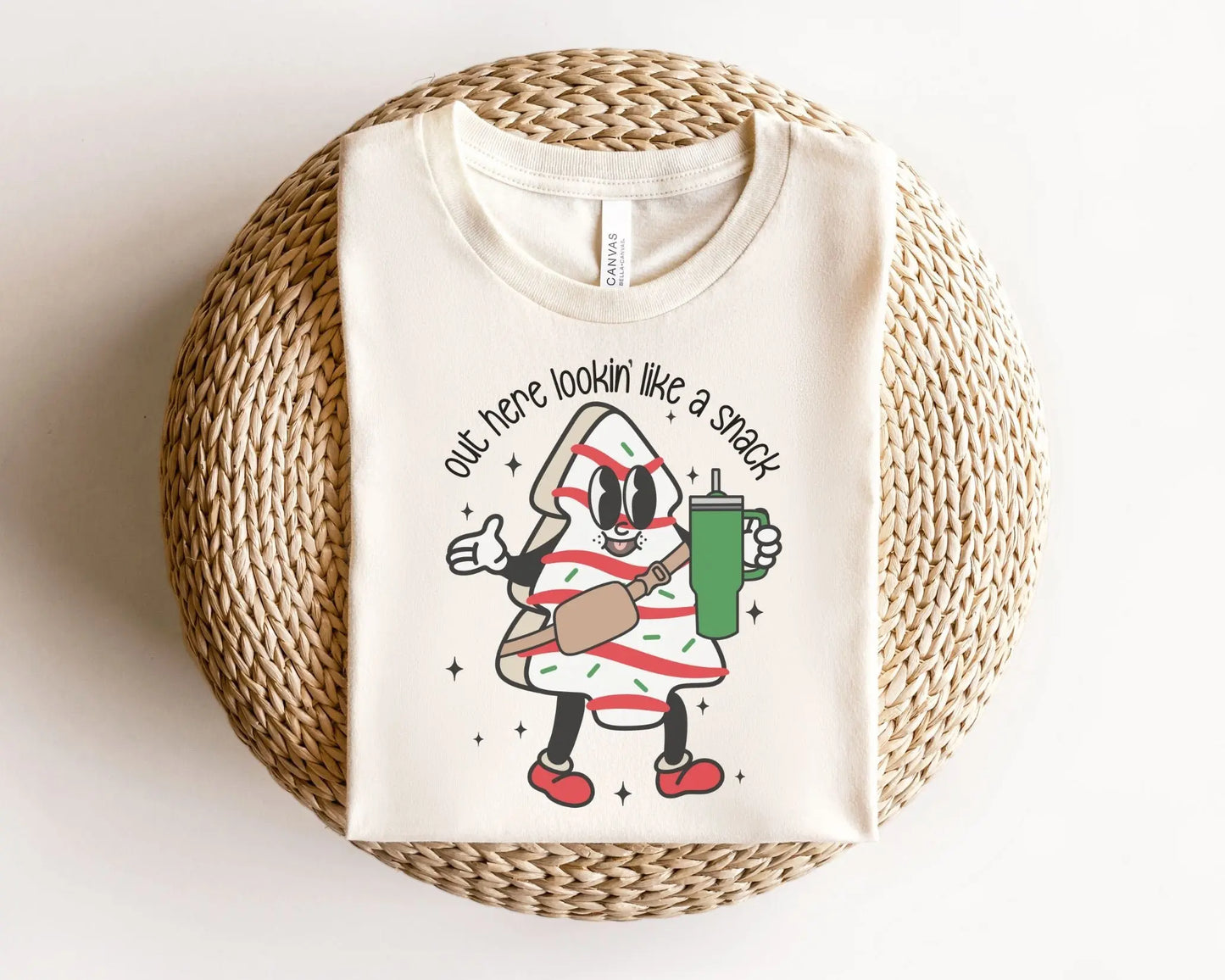 DTF Transfers, Ready to Press, T-shirt Transfers, Heat Transfer, Direct to Film, Holiday, Tumbler, Snack, Christmas Tree Cake Shirt Sleeves