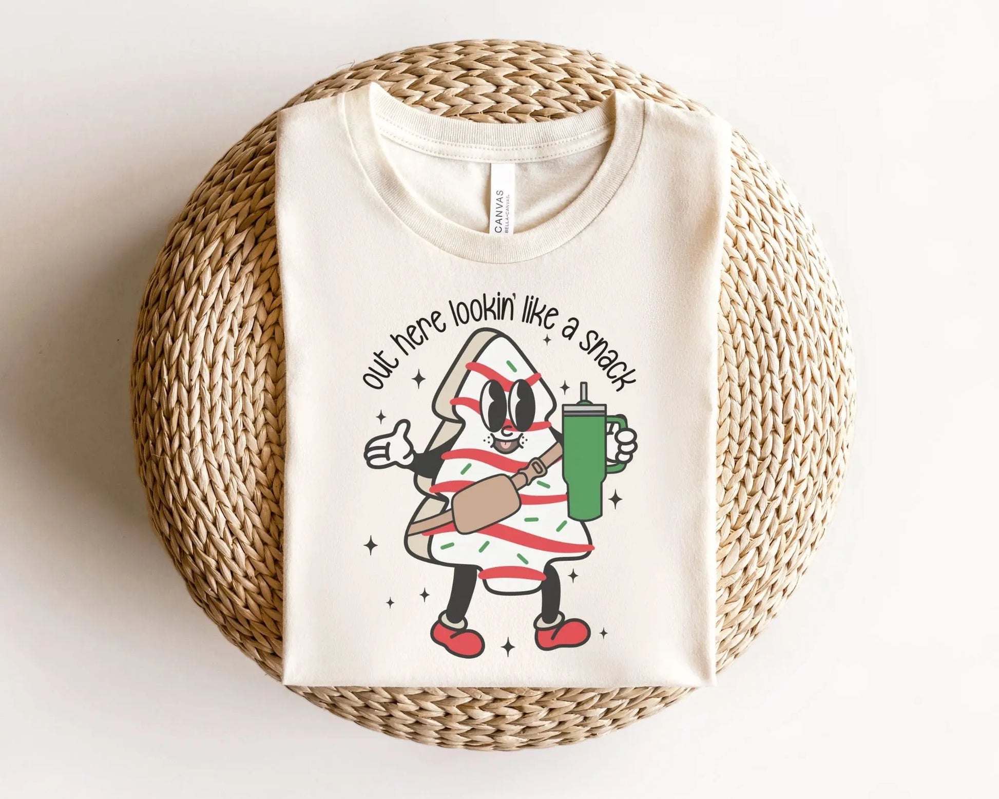DTF Transfers, Ready to Press, T-shirt Transfers, Heat Transfer, Direct to Film, Holiday, Tumbler, Snack, Christmas Tree Cake Shirt Sleeves