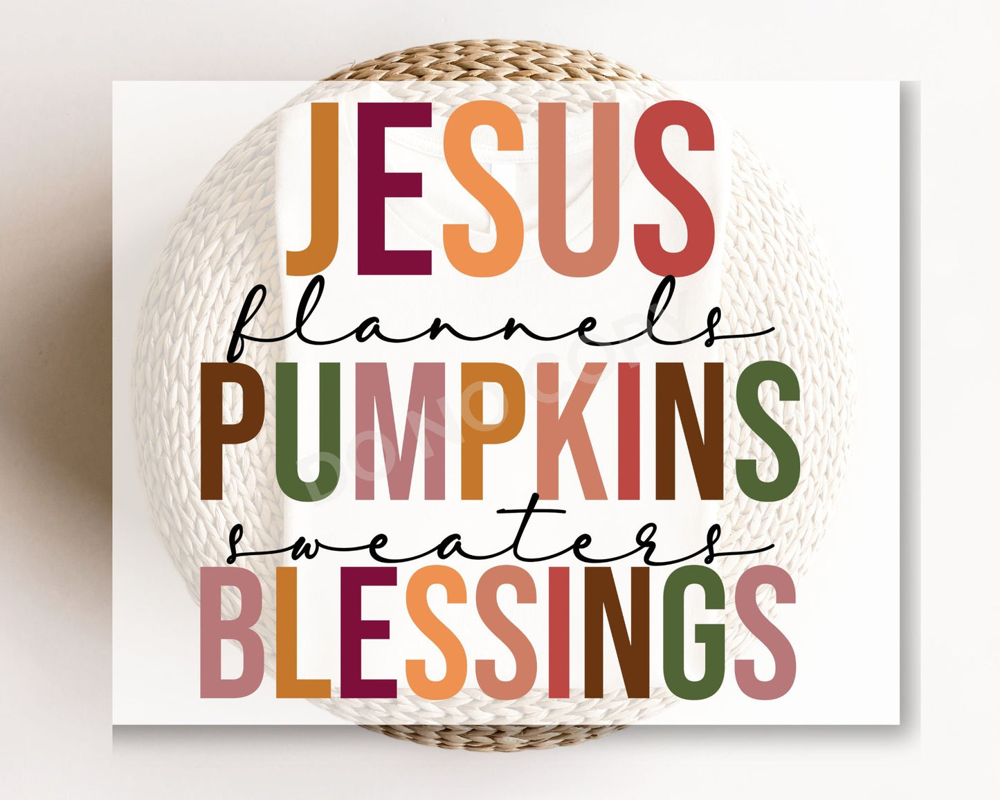 DTF Transfers, Ready to Press, T-shirt Transfers, Heat Transfer, Direct to Film, Autumn, Jesus, Flannels, Pumpkins, Sweaters, Blessings