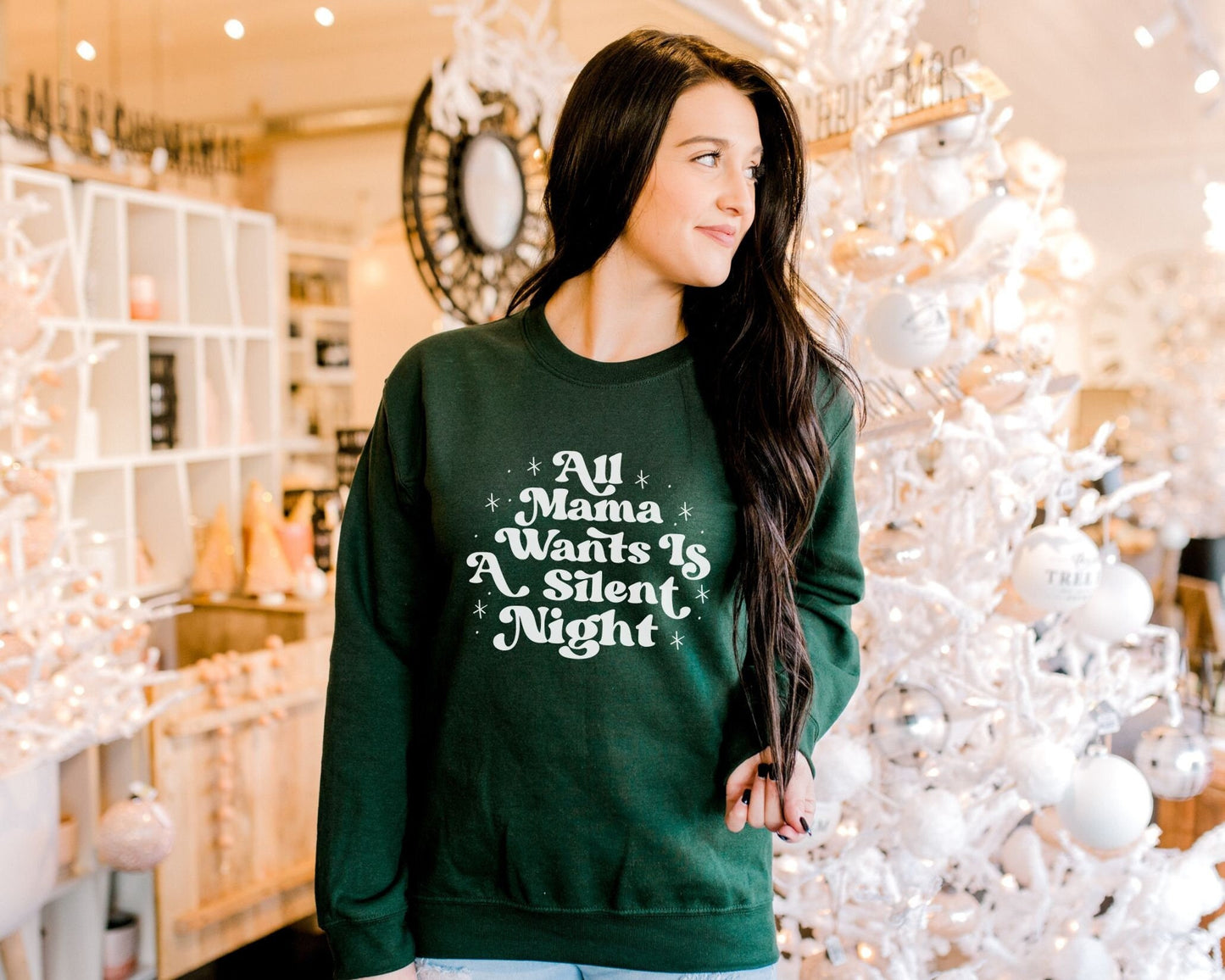 DTF Transfers, Ready to Press, T-shirt Transfers, Heat Transfer, Direct to Film, Christmas, Holiday, All Mama Wants is a Silent Night