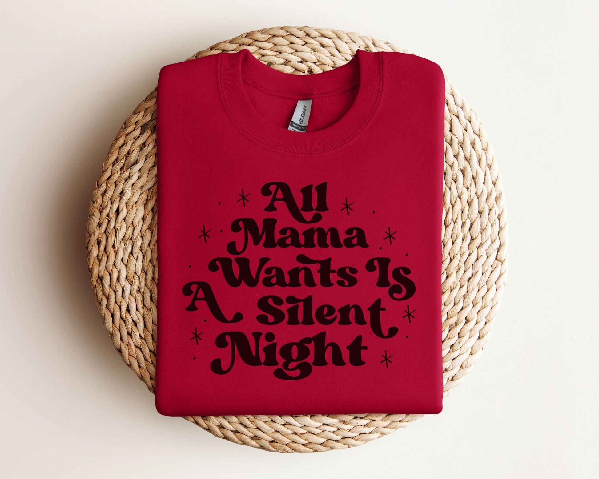 DTF Transfers, Ready to Press, T-shirt Transfers, Heat Transfer, Direct to Film, Christmas, Holiday, All Mama Wants is a Silent Night