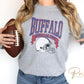 Football DTF Transfers, Ready to Press, T-shirt Transfers, Heat Transfer, Direct to Film, Sports, Full Color, Distressed, Buffalo, New York