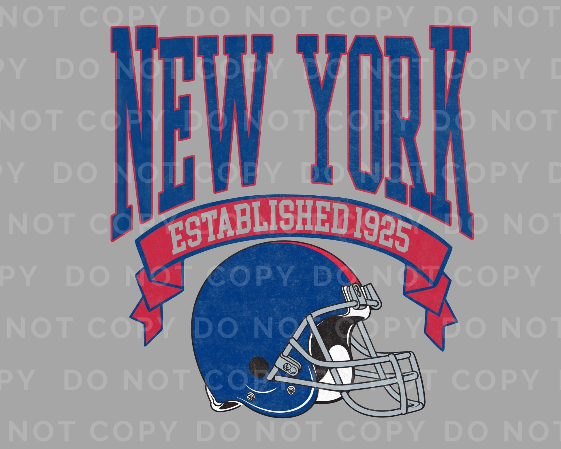 Football DTF Transfers, Ready to Press, T-shirt Transfers, Heat Transfer, Direct to Film, Sports, Full Color, Vintage, New York Football