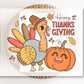 DTF Transfers, Ready to Press, T-shirt Transfers, Heat Transfer, Direct to Film, Fall, Pumpkin, Turkey, Leaves, Retro Happy Thanksgiving