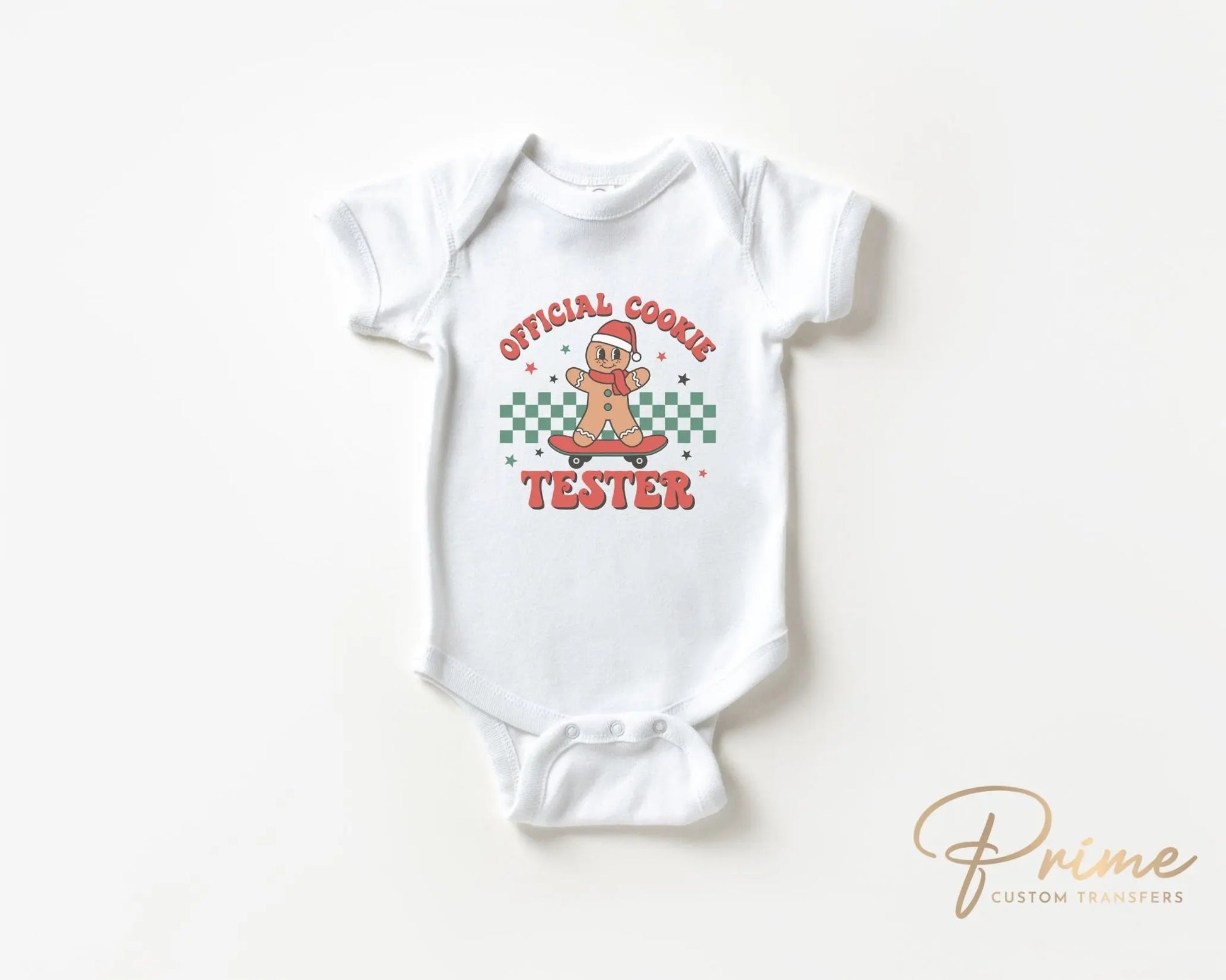 DTF Transfers, Ready to Press, T-shirt Transfers, Heat Transfer, Direct to Film, Christmas, Cute, Kid, Gingerbread, Official Cookie Tester