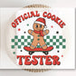 DTF Transfers, Ready to Press, T-shirt Transfers, Heat Transfer, Direct to Film, Christmas, Cute, Kid, Gingerbread, Official Cookie Tester