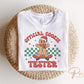 DTF Transfers, Ready to Press, T-shirt Transfers, Heat Transfer, Direct to Film, Christmas, Cute, Kid, Gingerbread, Official Cookie Tester