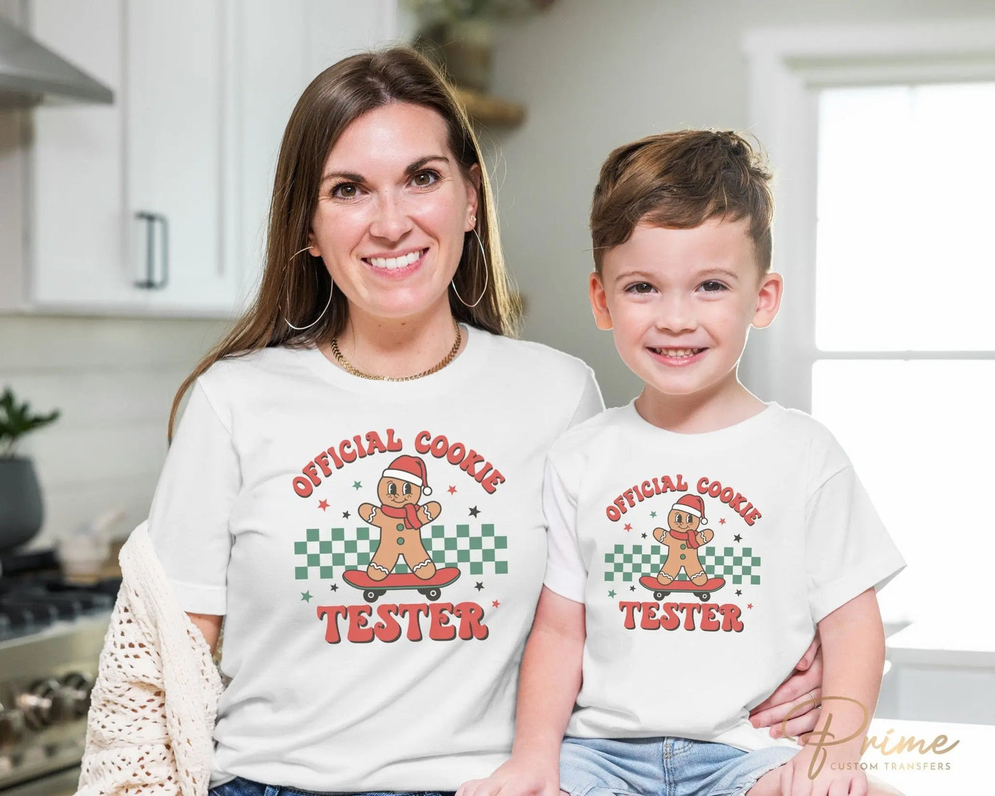 DTF Transfers, Ready to Press, T-shirt Transfers, Heat Transfer, Direct to Film, Christmas, Cute, Kid, Gingerbread, Official Cookie Tester