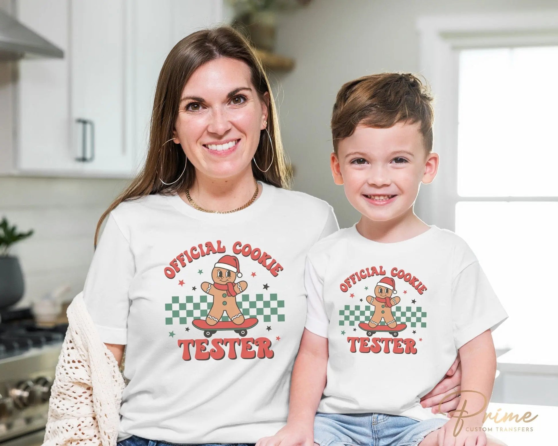 DTF Transfers, Ready to Press, T-shirt Transfers, Heat Transfer, Direct to Film, Christmas, Cute, Kid, Gingerbread, Official Cookie Tester