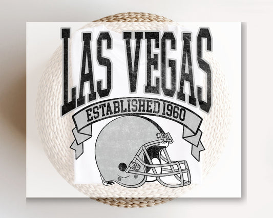 Football DTF Transfers, Ready to Press, T-shirt Transfers, Heat Transfer, Direct to Film, Sports, Full Color, Vintage, Las Vegas Football