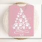 DTF Transfers, Ready to Press, T-shirt Transfers, Heat Transfer, Direct to Film, Holiday, Dog, Cat, Pet, Paw Christmas Tree - White