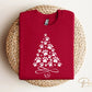 DTF Transfers, Ready to Press, T-shirt Transfers, Heat Transfer, Direct to Film, Holiday, Dog, Cat, Pet, Paw Christmas Tree - White