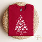 DTF Transfers, Ready to Press, T-shirt Transfers, Heat Transfer, Direct to Film, Holiday, Dog, Cat, Pet, Paw Christmas Tree - White