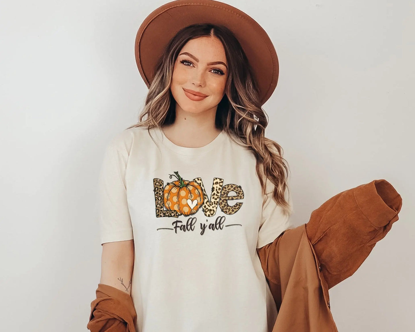 DTF Transfers, Ready to Press, T-shirt Transfers, Heat Transfer, Direct to Film, Fall, Leopard, Pumpkin, Thanksgiving, Love Fall Ya'll