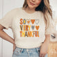 Thanksgiving DTF Transfers, Ready to Press, T-shirt Transfers, Heat Transfer, Direct to Film, Fall, Holiday, Blessed, So Very Thankful