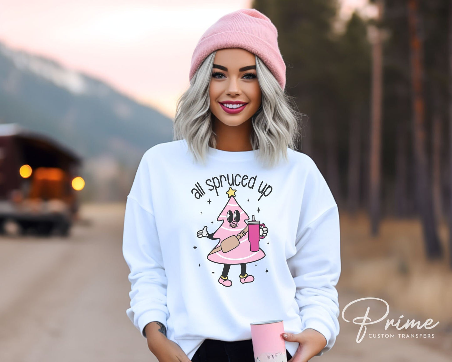 DTF Transfers, Ready to Press, T-shirt Transfers, Heat Transfer, Direct to Film, Holiday, Tumbler, Retro Christmas Tree, All Spruced Up