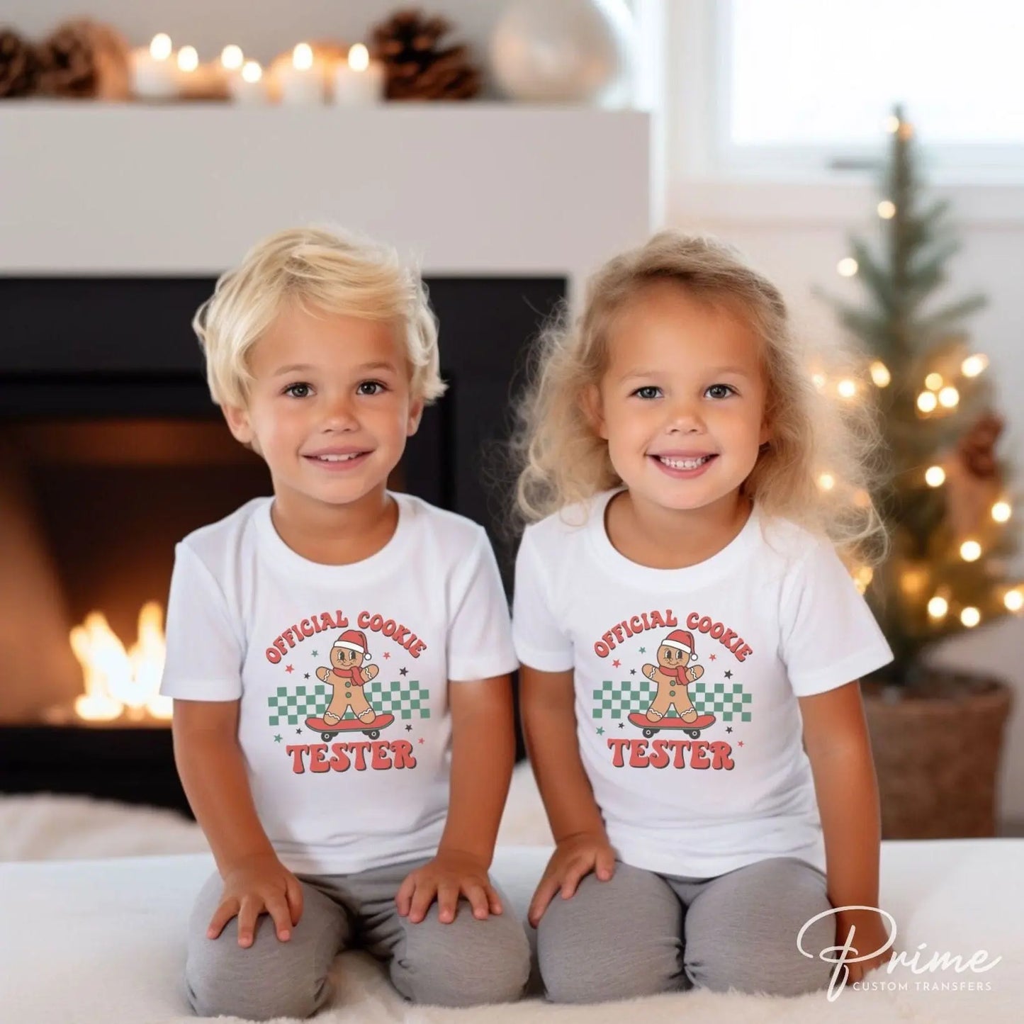 DTF Transfers, Ready to Press, T-shirt Transfers, Heat Transfer, Direct to Film, Christmas, Cute, Kid, Gingerbread, Official Cookie Tester