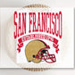 Football DTF Transfers, Ready to Press, T-shirt Transfers, Heat Transfer, Direct to Film, Sport, Full Color, Vintage, San Francisco Football