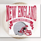 Football DTF Transfers, Ready to Press, T-shirt Transfers, Heat Transfer, Direct to Film, Sports, Full Color, Vintage, New England Football