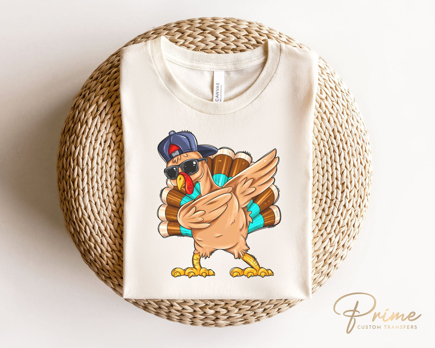 DTF Transfers, Ready to Press, T-shirt Transfers, Heat Transfer, Direct to Film, Fall, Thanksgiving, Thankful, Boy, Cool Turkey