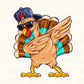 DTF Transfers, Ready to Press, T-shirt Transfers, Heat Transfer, Direct to Film, Fall, Thanksgiving, Thankful, Boy, Cool Turkey