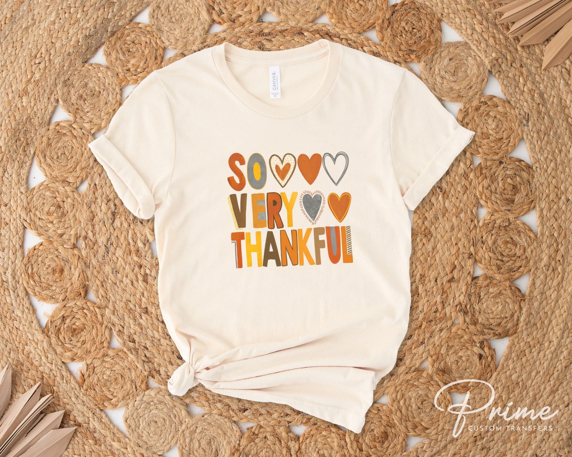 Thanksgiving DTF Transfers, Ready to Press, T-shirt Transfers, Heat Transfer, Direct to Film, Fall, Holiday, Blessed, So Very Thankful